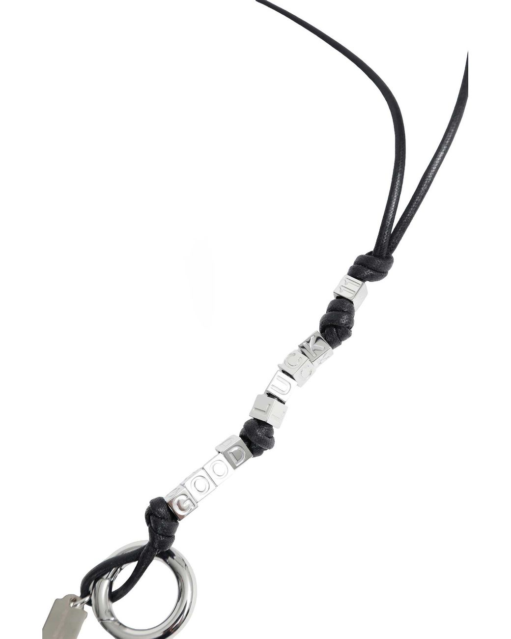 Maison Margiela Metallic Letters Keyring for men