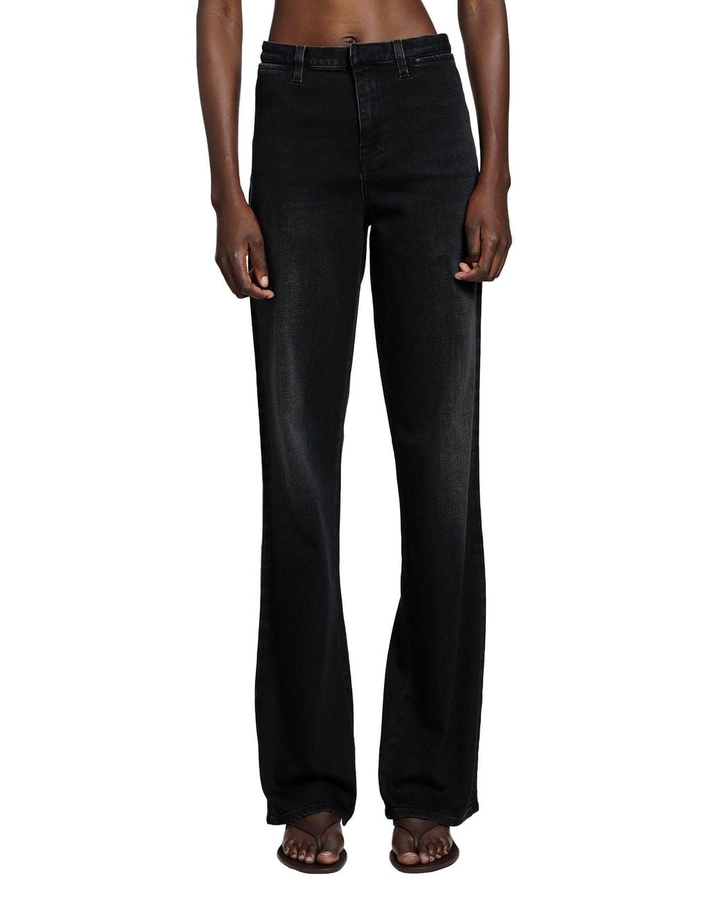 Gucci Black Washed Denim Tailored Jeans