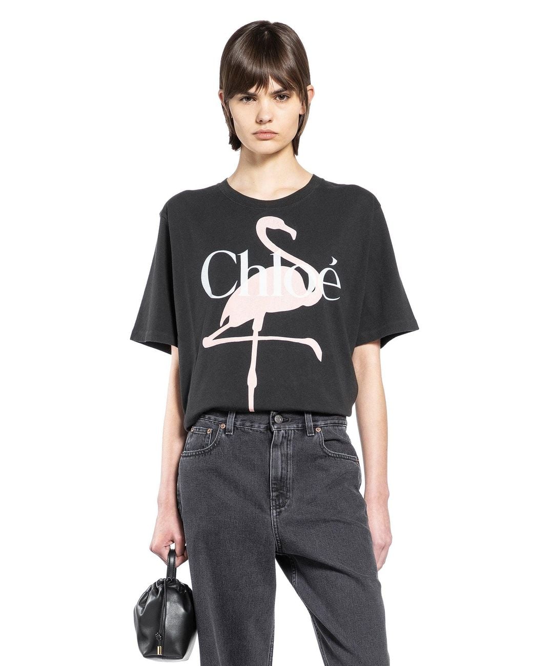 Chloé Black Generous Logo T-Shirt