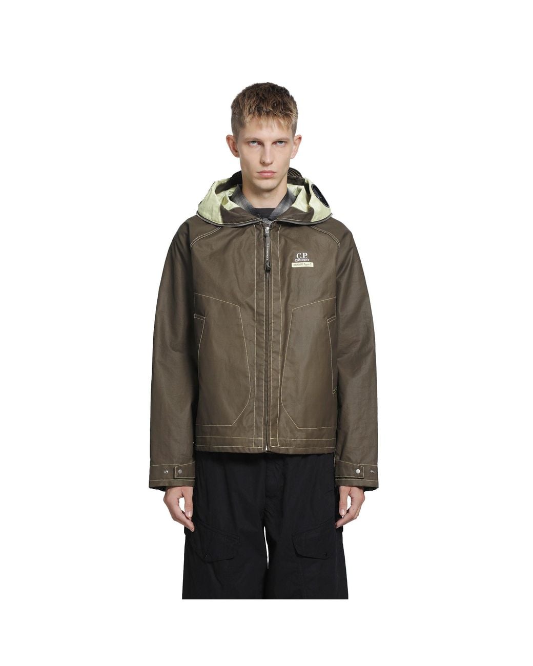 C P Company Brown Aramid Type-C Explorer Jacket for men