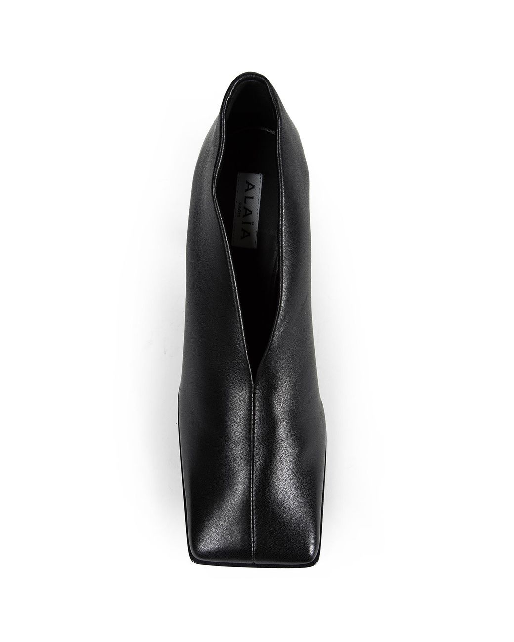 Alaïa Black Soft Square Leather Pumps