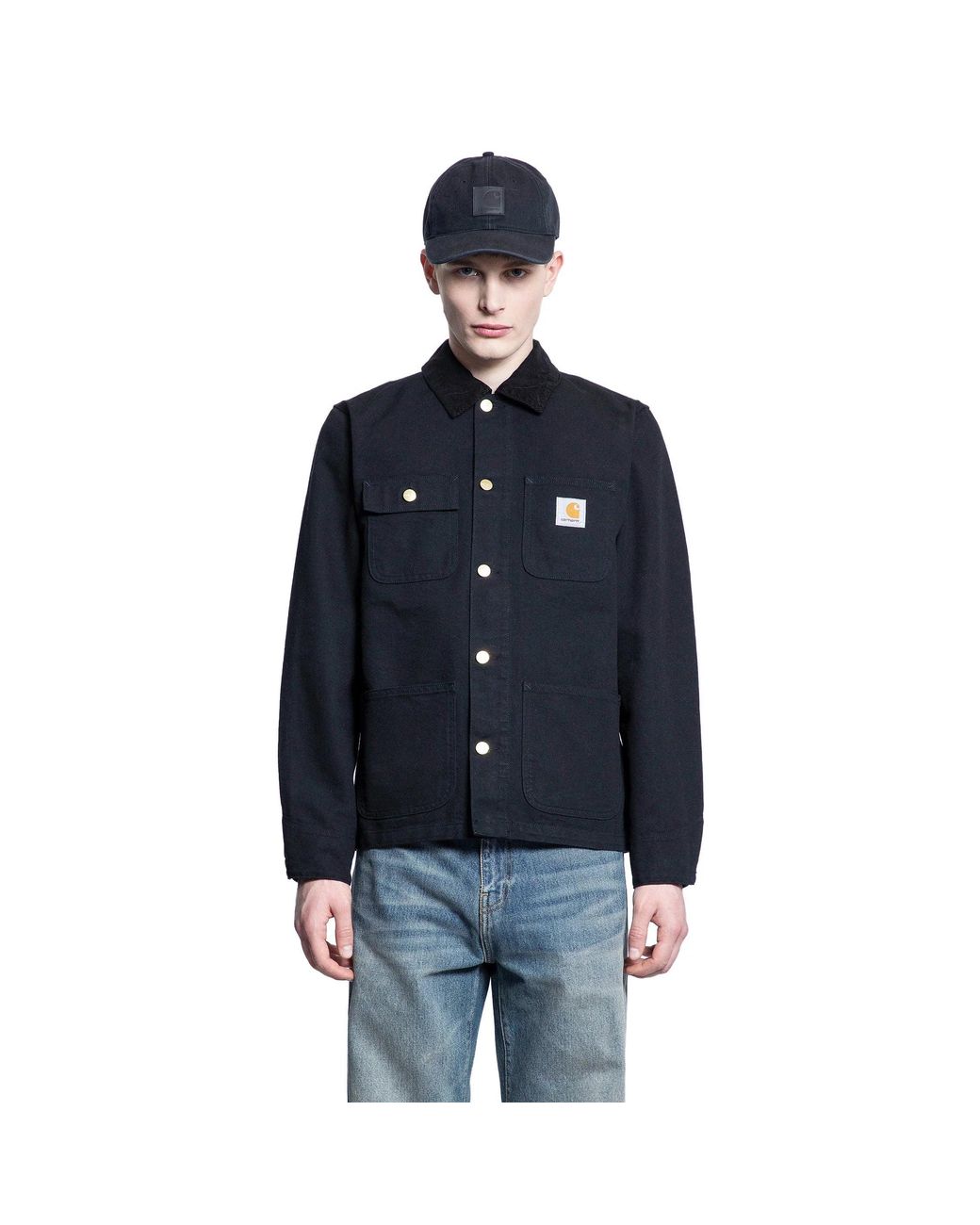 Carhartt Blue Michigan Cotton Jacket for men