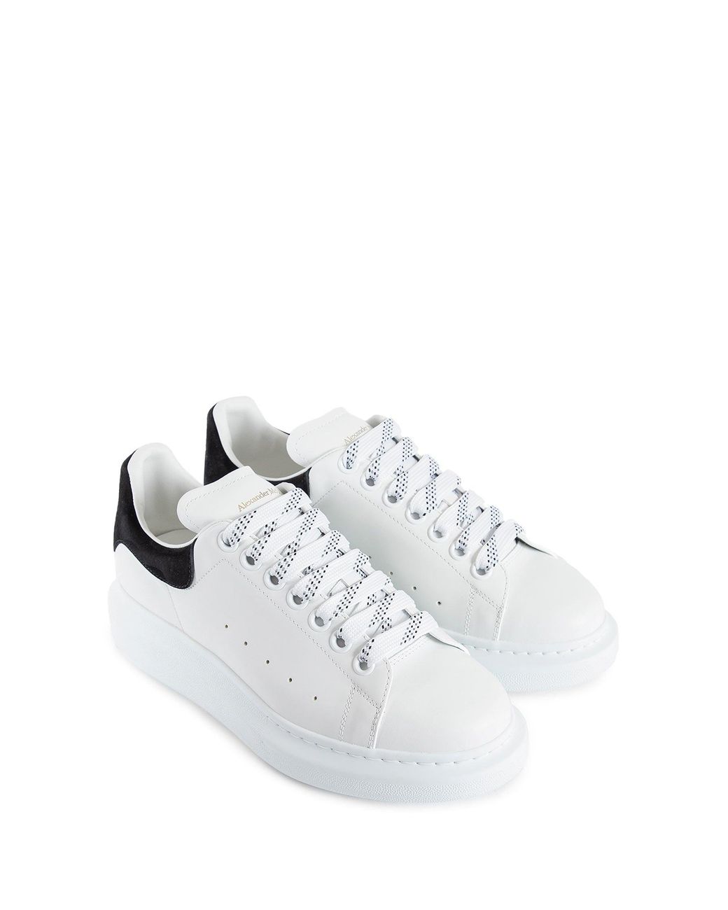 McQueen White Oversized Leather Sneakers