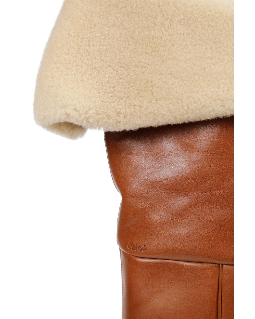 Chloé Brown Azelan Thigh High Boots