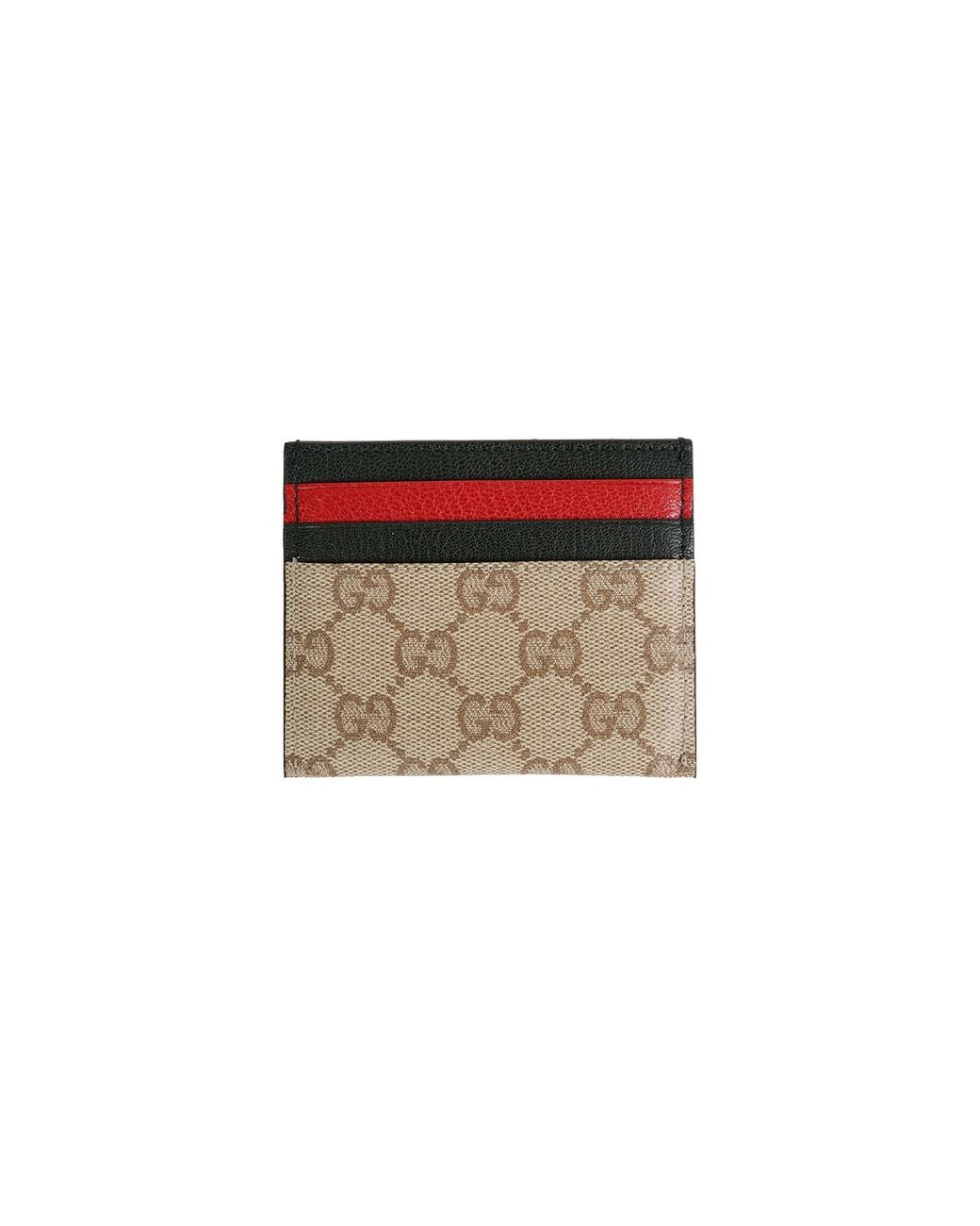 Gucci Red Card Holder With Slots