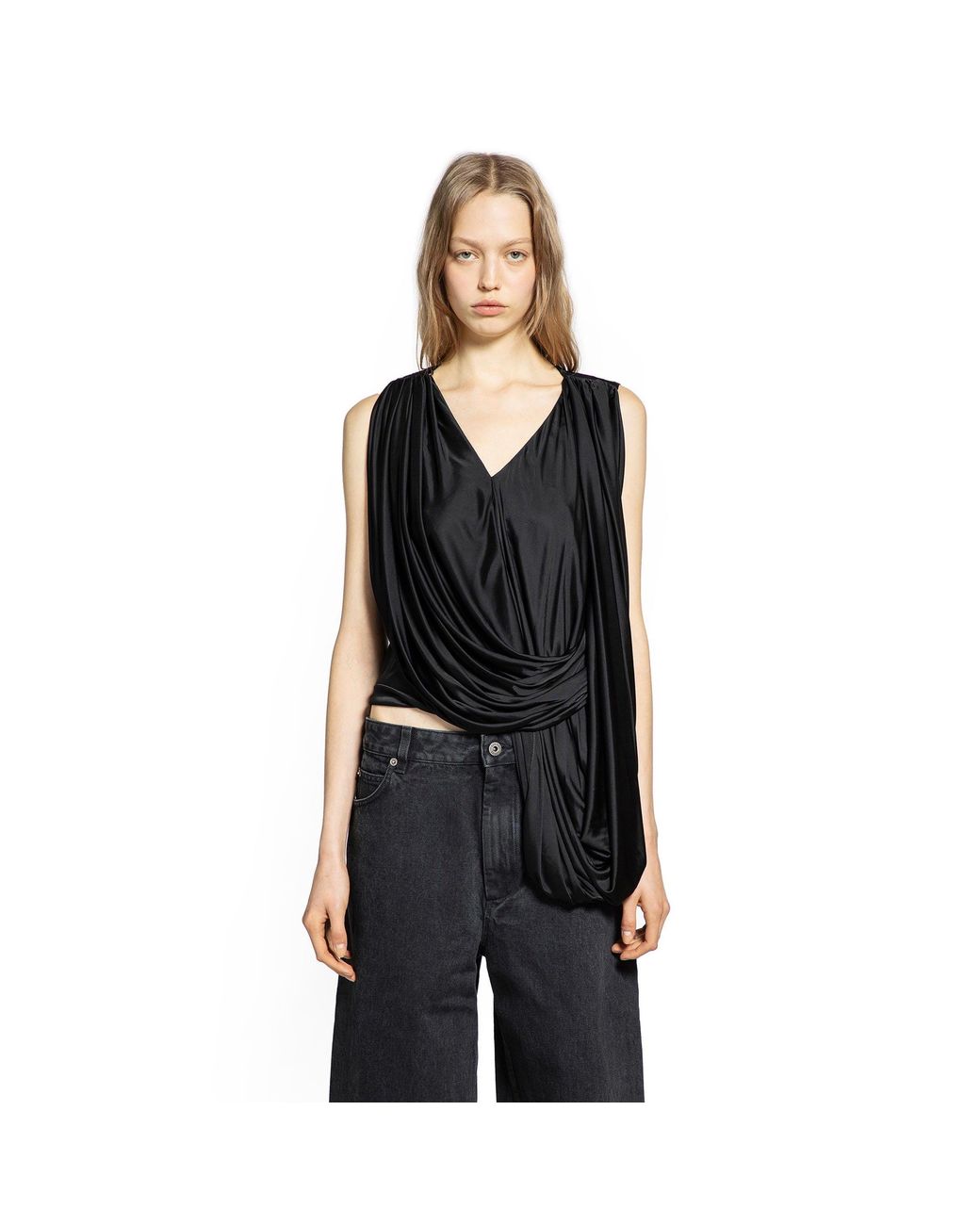 Loewe Black Draped Top