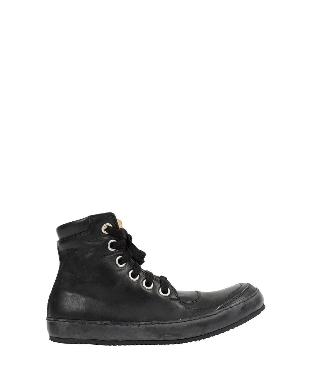 A Diciannoveventitre Black Hi Kangaroo Sneakers for men