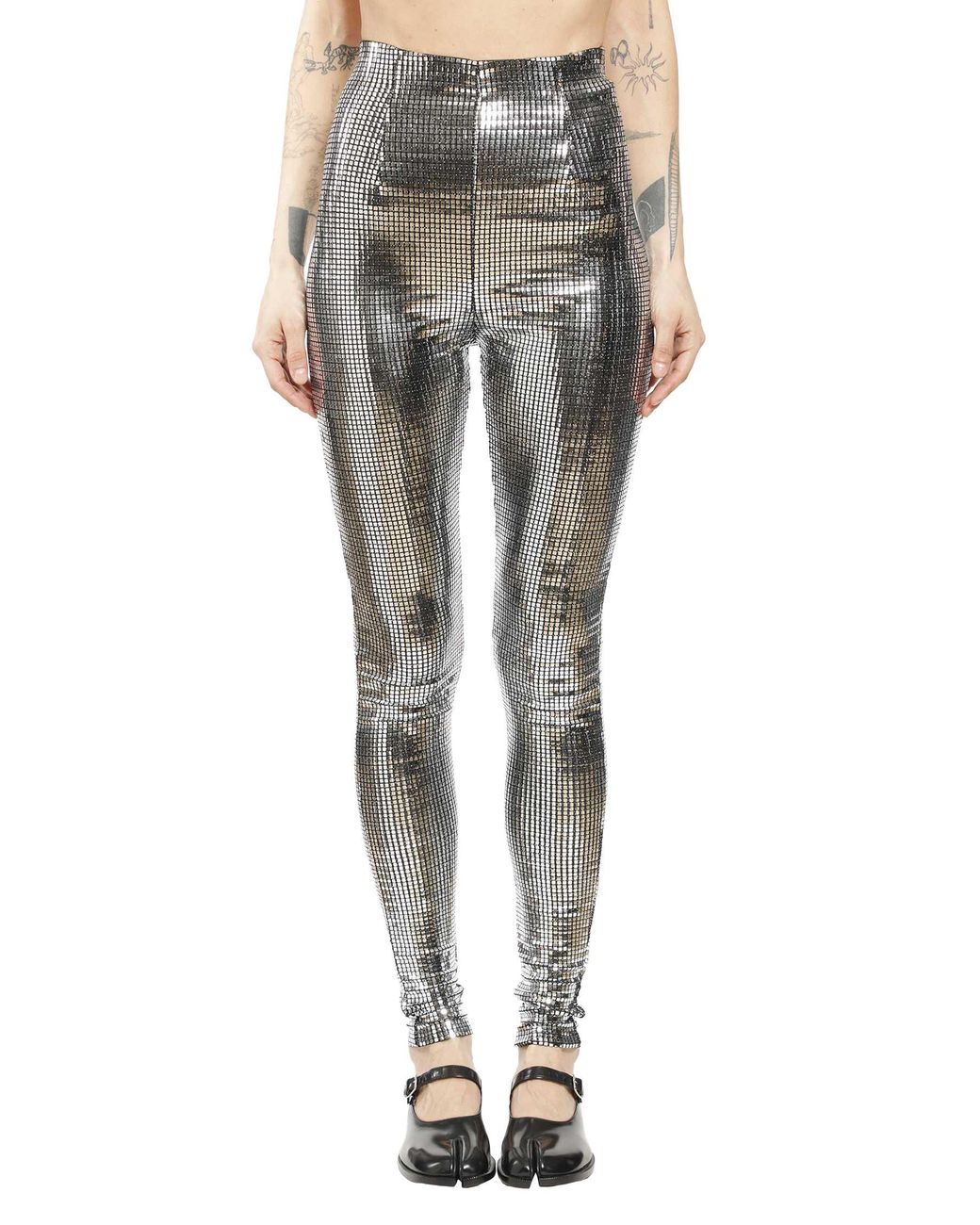 MM6 by Maison Margiela Gray Sequinned Trousers