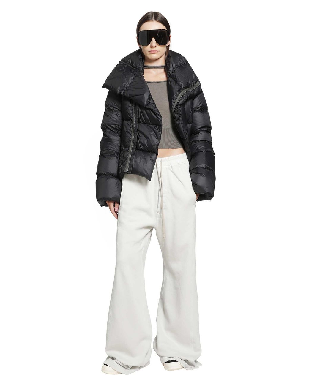 Rick Owens Gray Tower Slashed Pull