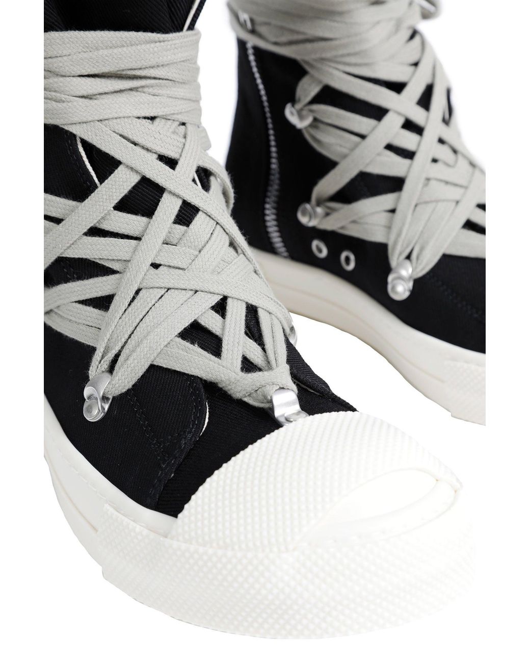 Rick Owens Black Tower Megalace Sneaks for men