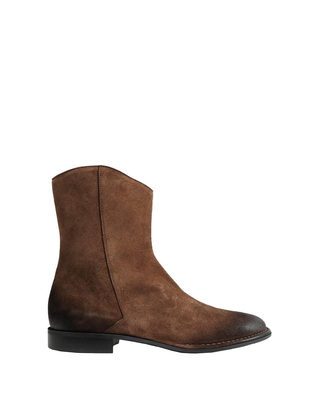 Emporio Armani Brown Oiled Suede Boots for men