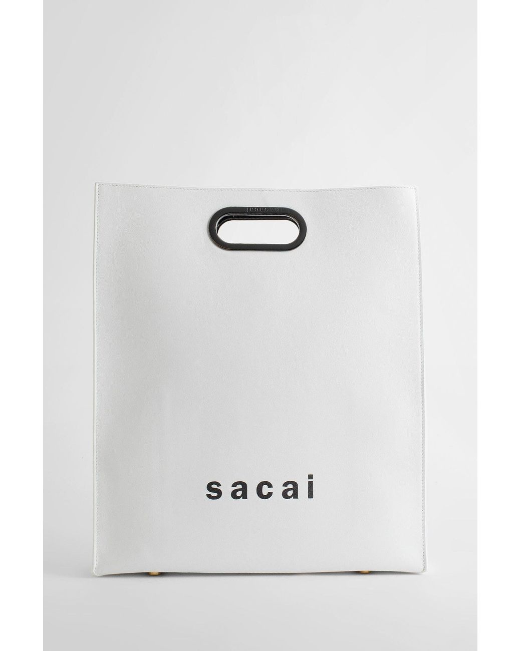 Sacai Tote Bags in White | Lyst