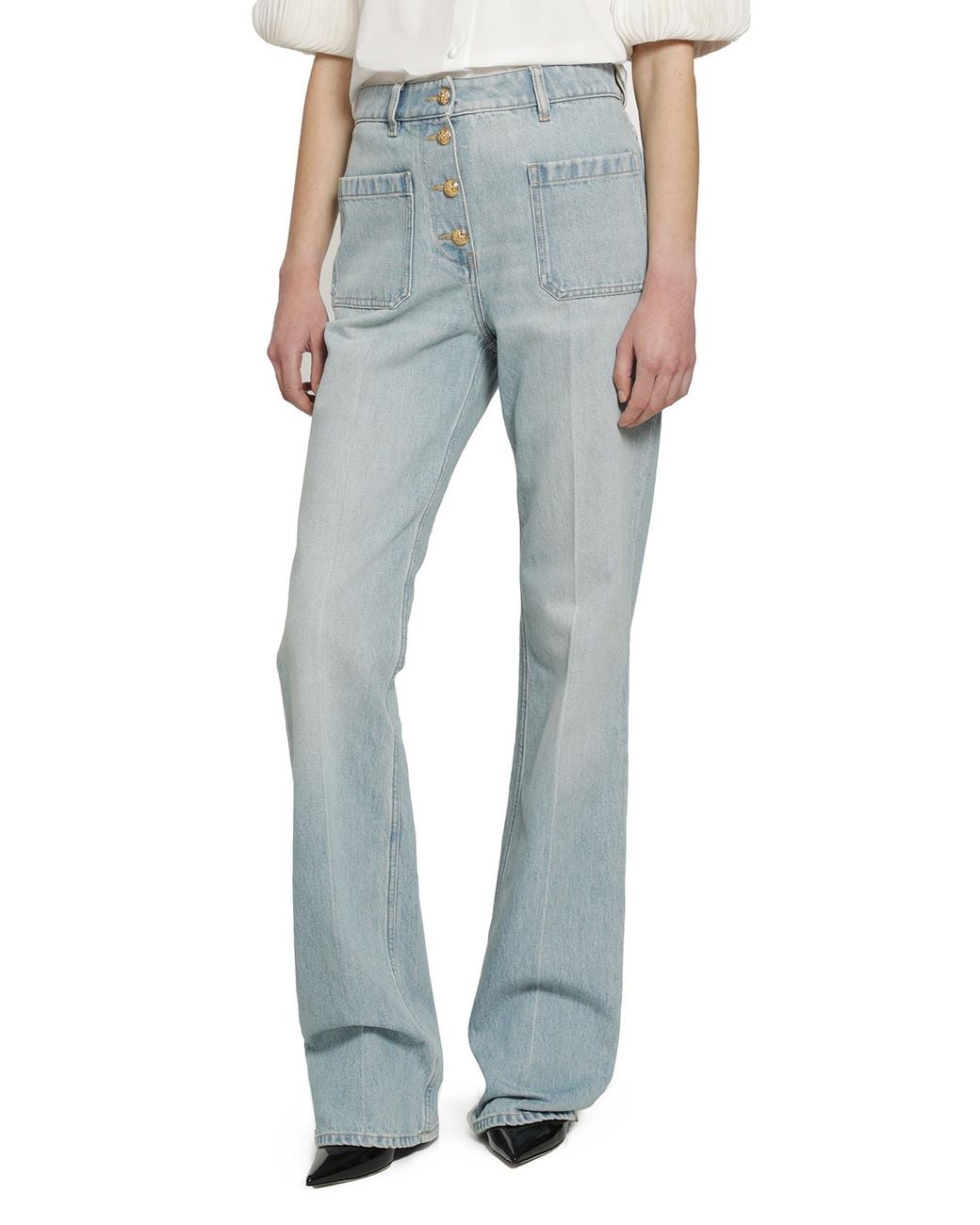 Valentino Blue Straight Leg Jeans