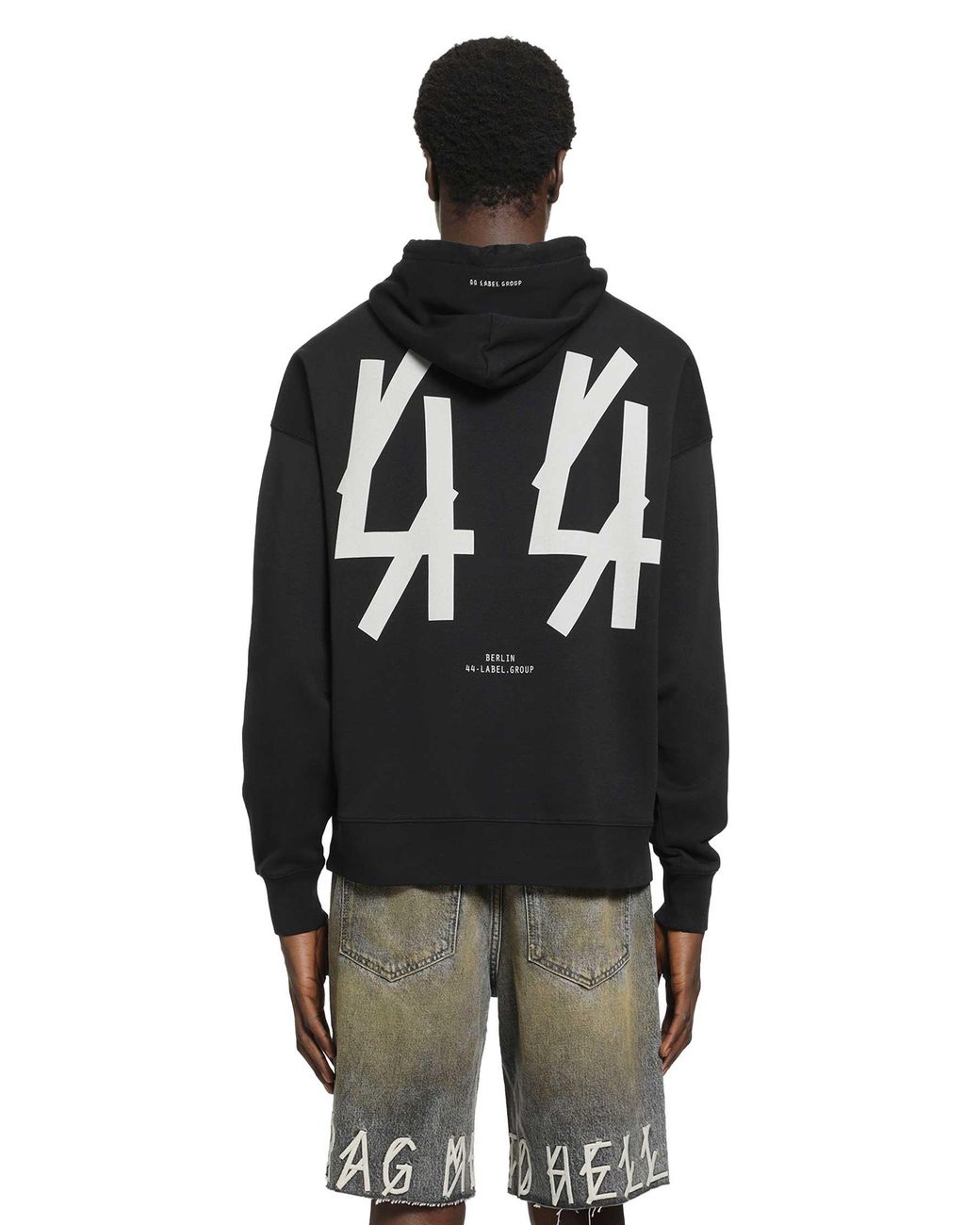 44 Label Group Black Classic 44 Hoodie for men