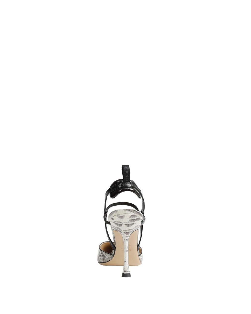Fendi White Very Colibrì High-Heeled Slingbacks