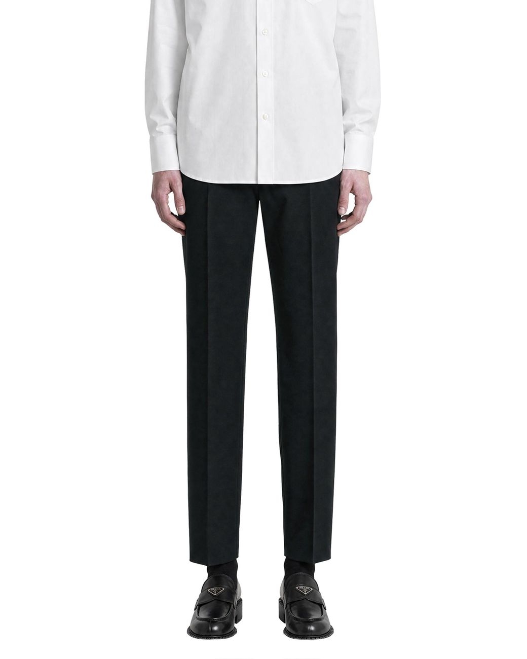 Prada Blue Wool Pants for men