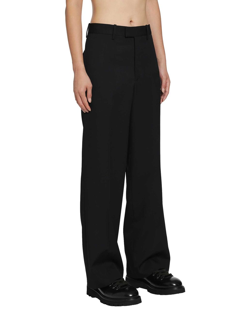 Undercover Black Cindy Sherman Wool Side Slacks for men