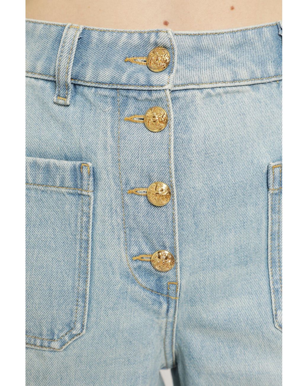 Valentino Blue Straight Leg Jeans