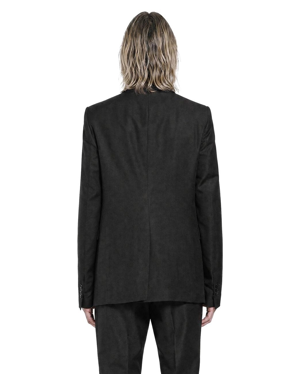 Nicolo' Ceschi Berrini Black Double-Breasted Tailored Blazer for men