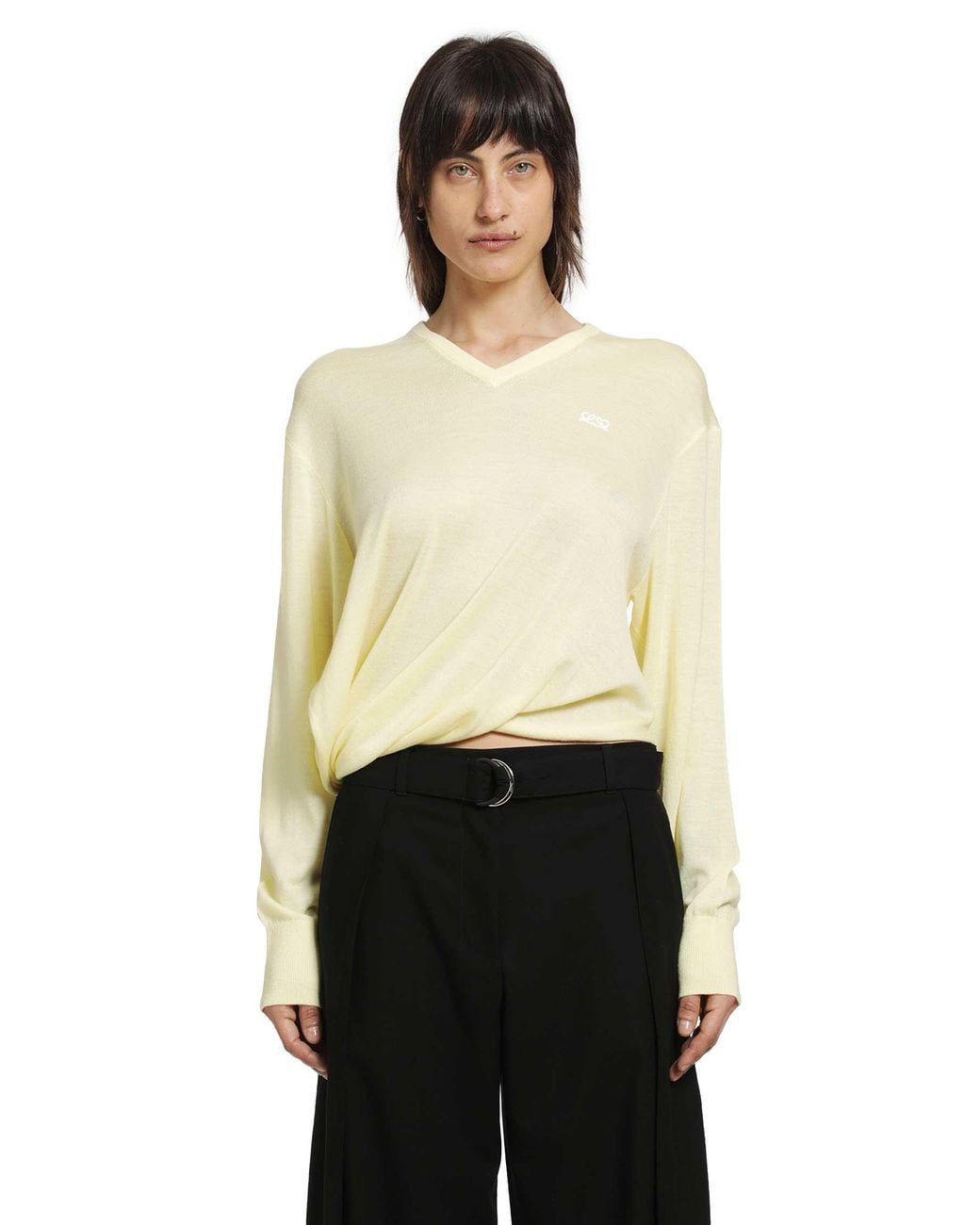 Loewe Black Draped Sweater