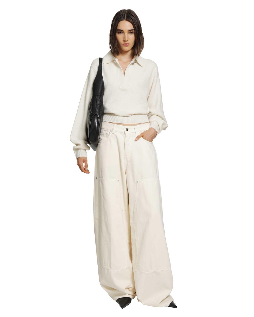 Haikure White Ash Relaxed Sweater