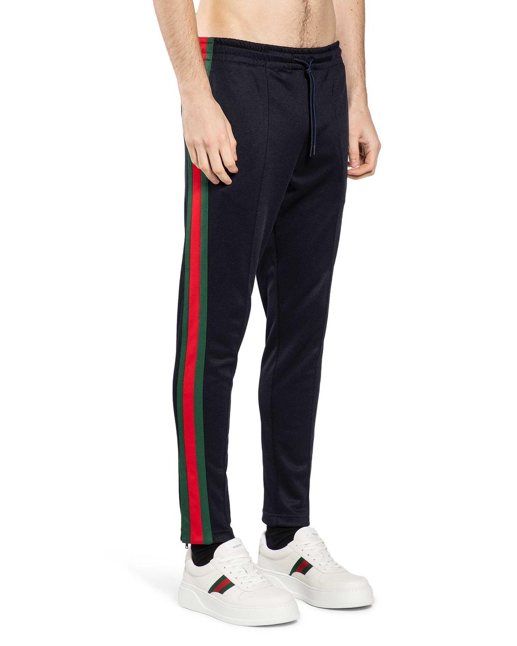 Gucci Blue Technical Jersey Track Pants for men