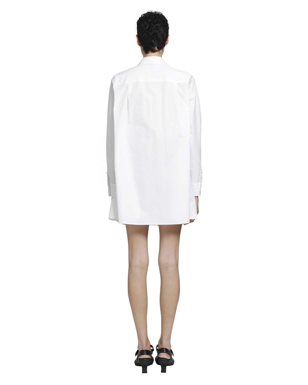 Loewe White Cotton Shirt Dress