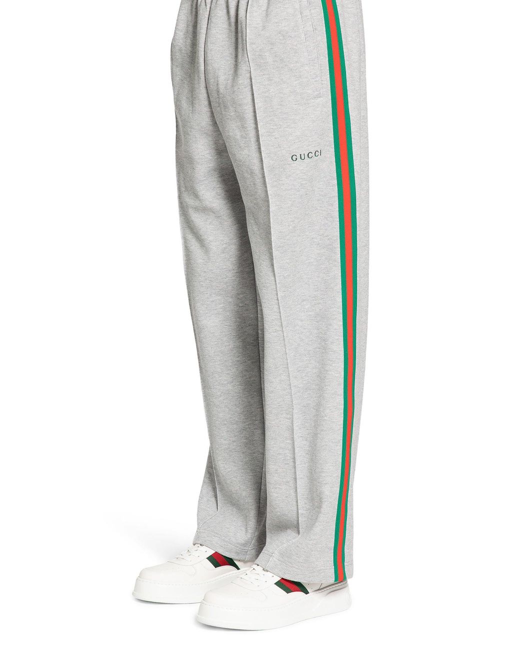 Gucci Gray Cotton Sweatpants for men