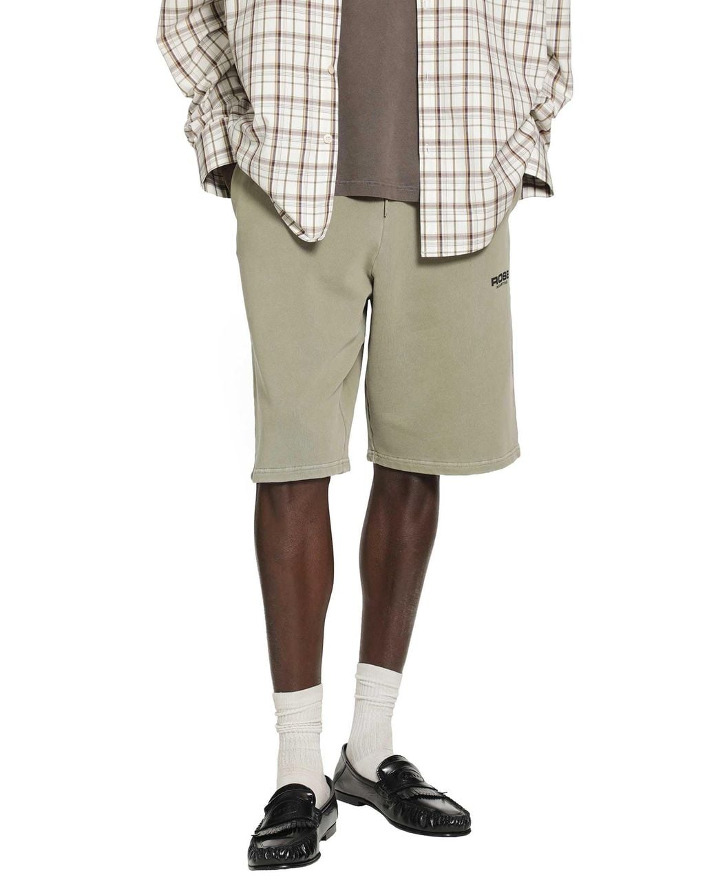 Martine Rose Natural Washed Jersey Sweatshorts for men