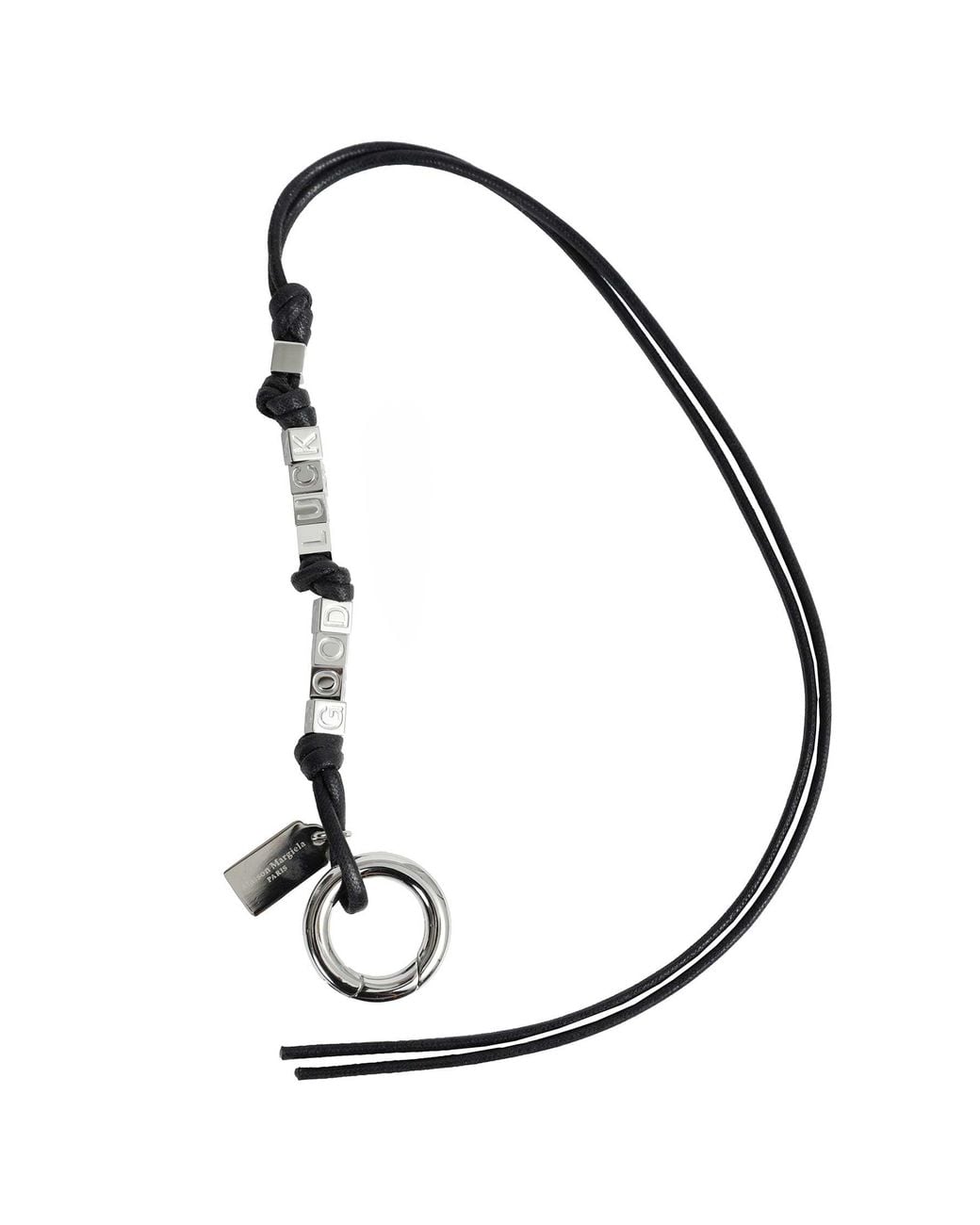 Maison Margiela Metallic Letters Keyring for men