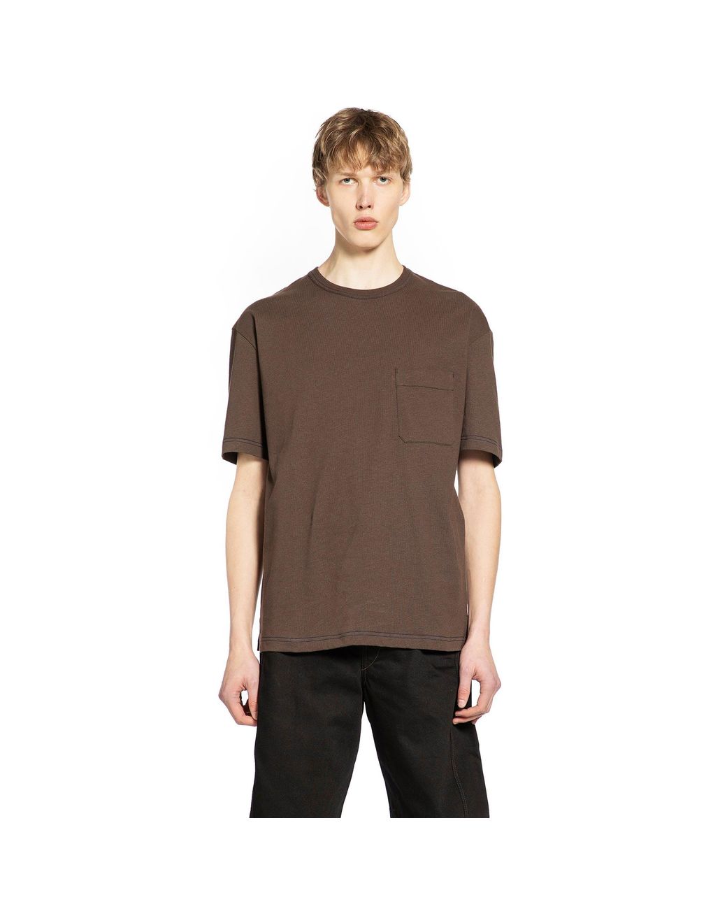 Lemaire Brown T-Shirts & Tank Tops for men