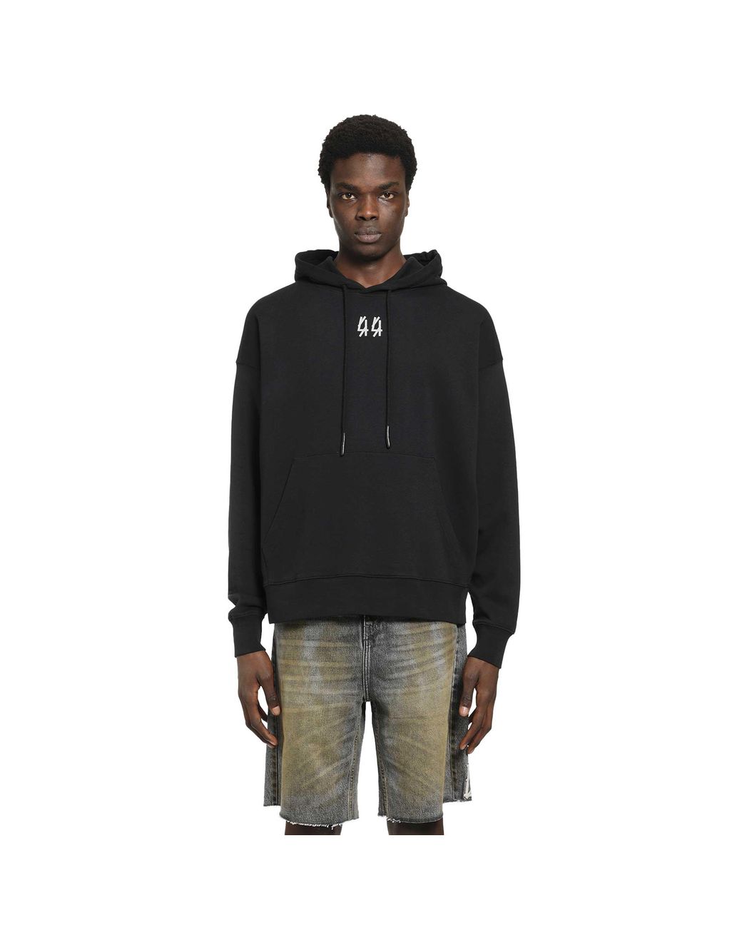 44 Label Group Black Classic 44 Hoodie for men
