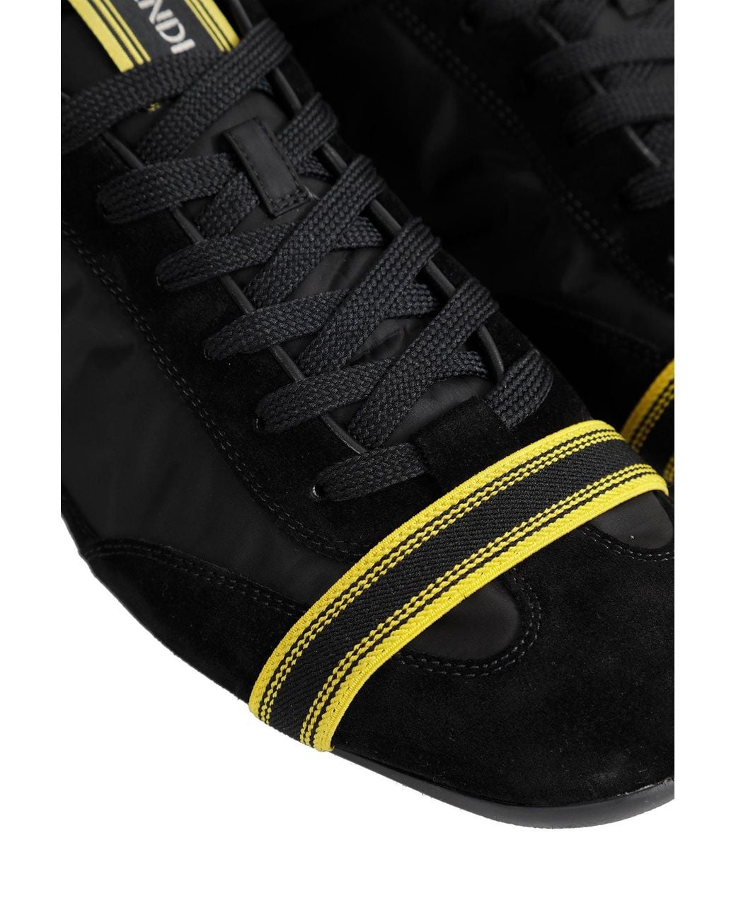 Fendi Black Wrap Sneakers for men