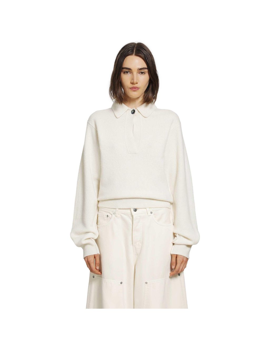 Haikure White Ash Relaxed Sweater