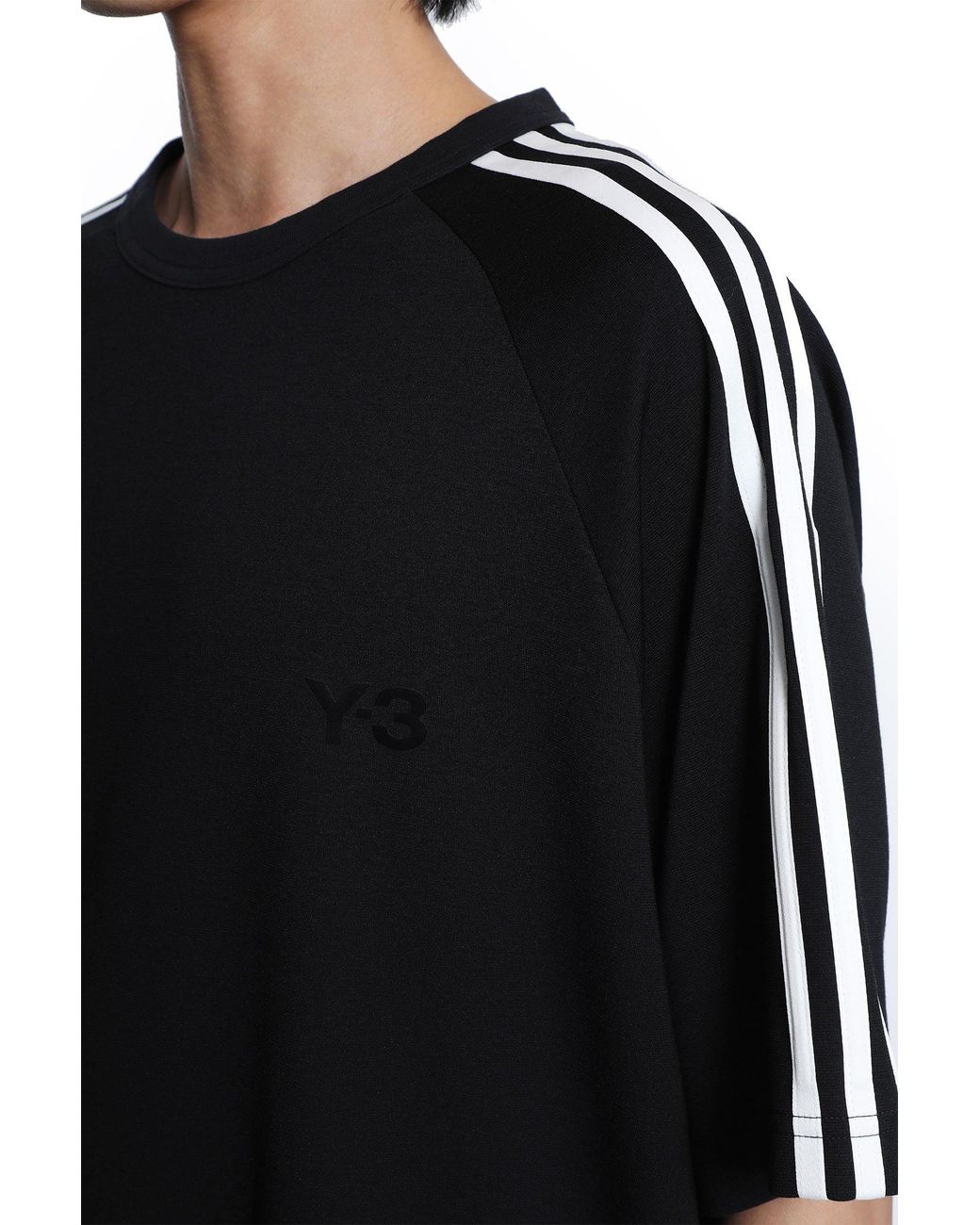 Y-3 Black 3-Stripes T-Shirt for men