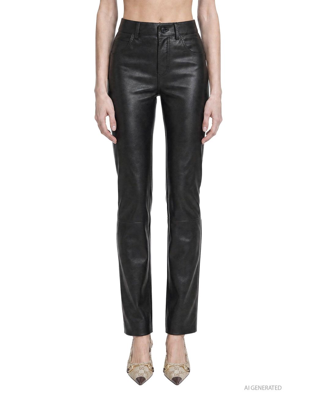 Gucci Black Soft Nappa Pants