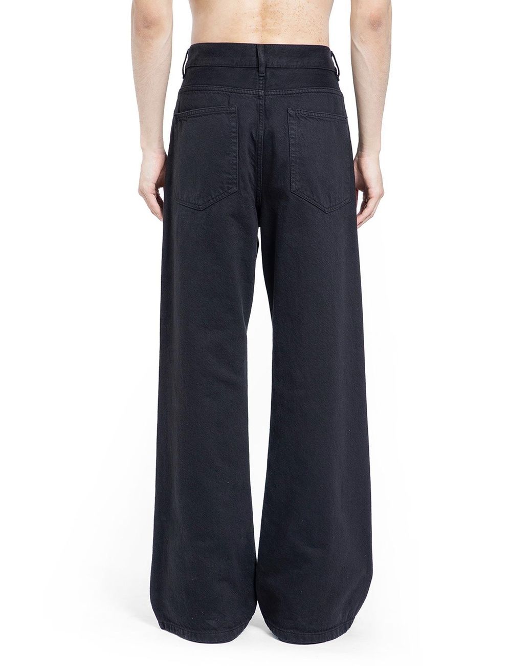 Ann Demeulemeester Blue Modest 5 Pockets Relaxed Flared Trousers for men