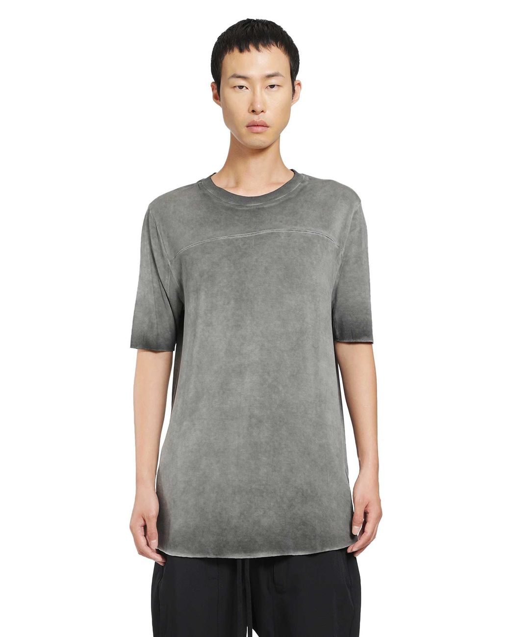 Thom Krom Gray Viscose Jersey T-Shirt for men