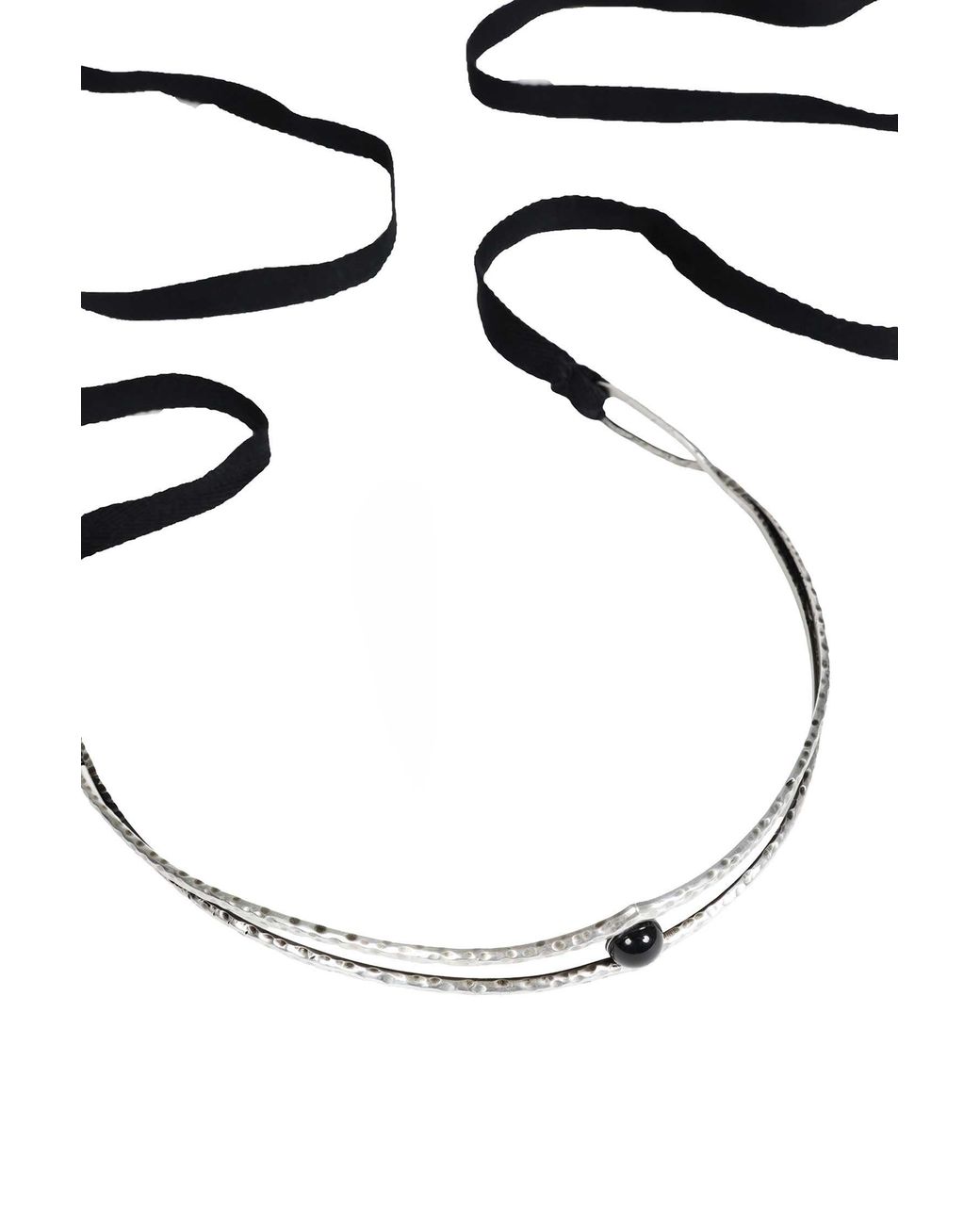Ann Demeulemeester Metallic Ank Hammered Head Piece