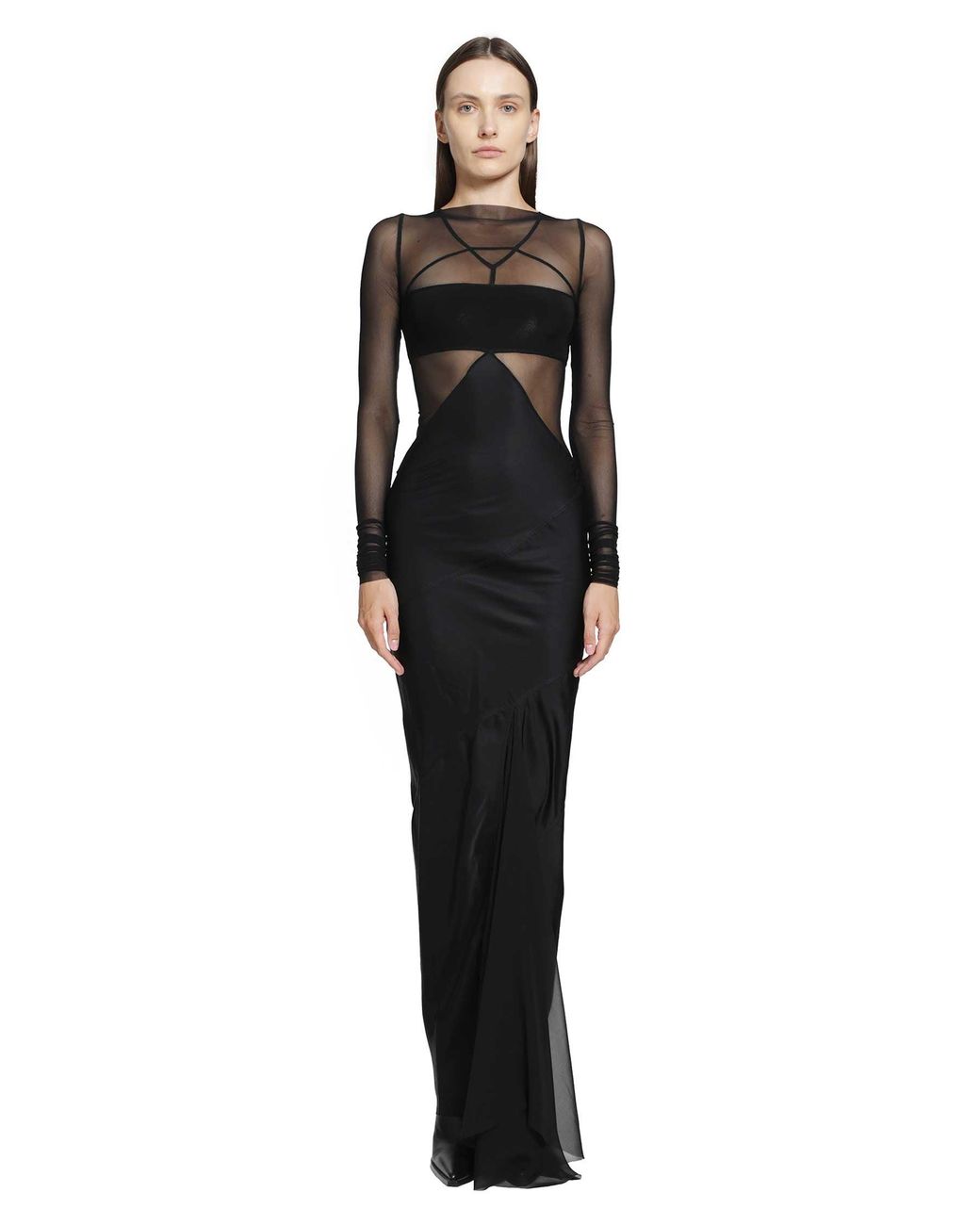 Rick Owens Black Tower Combo Gown