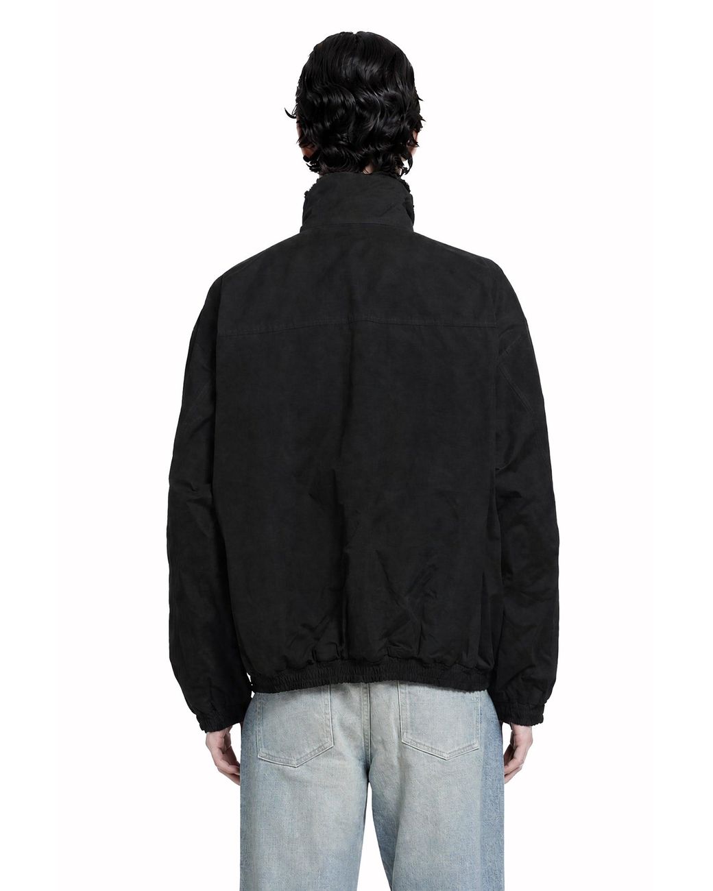 Ssstein Black Mouton Inner Reversible Padded Jacket for men