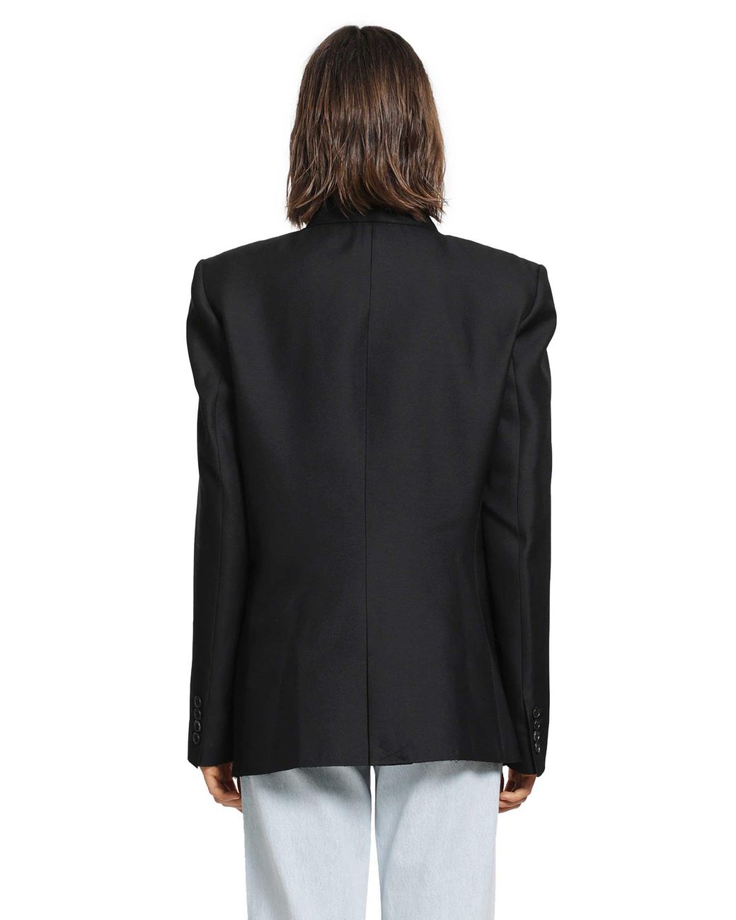 Khaite Black Rolo Double-Breasetd Blazer