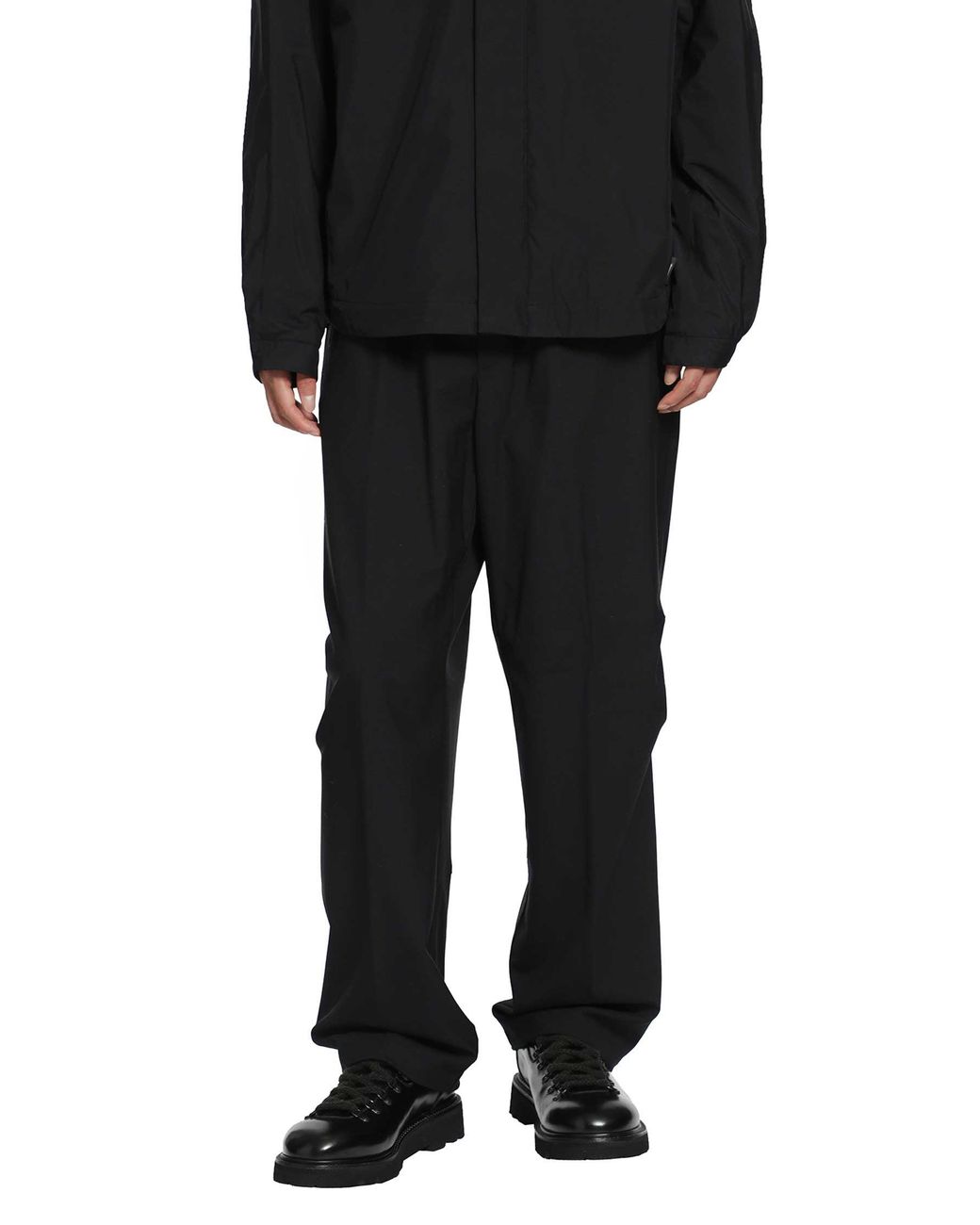 Laminar Black Nylon Wool Pants for men