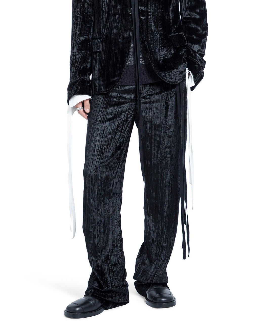 Ann Demeulemeester Blue Leon Trousers for men
