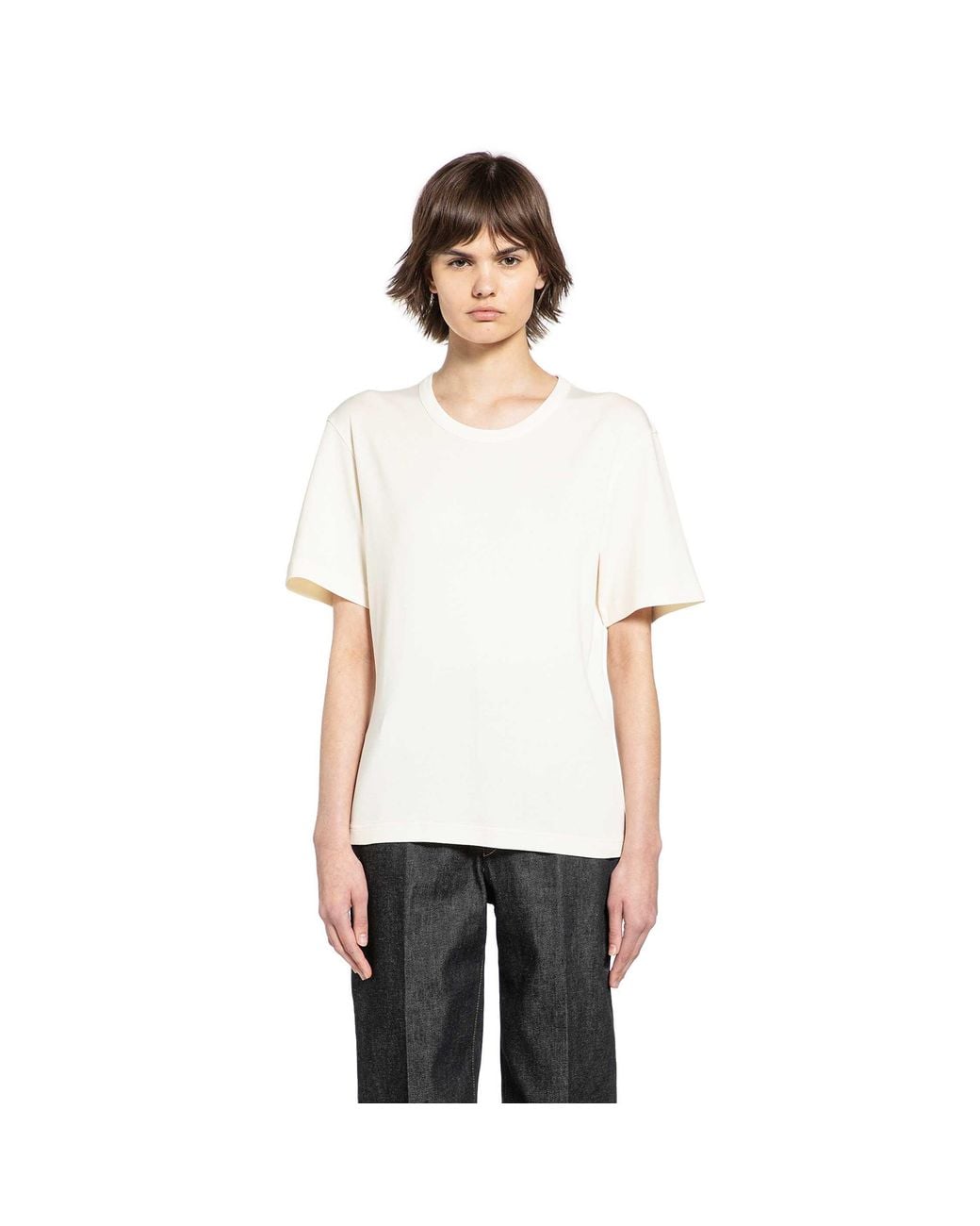 Lemaire White Rib T-Shirt
