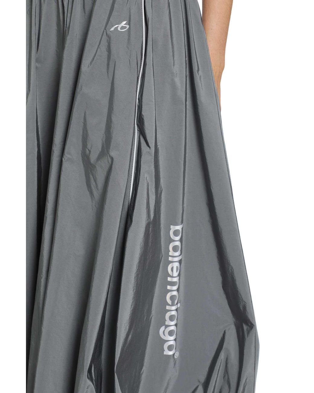 Balenciaga Gray Balloon Track Skirt