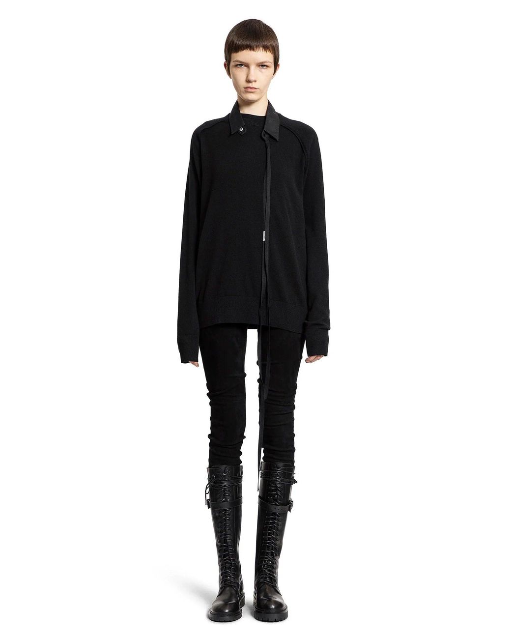 Ann Demeulemeester Black Ulu Sweater