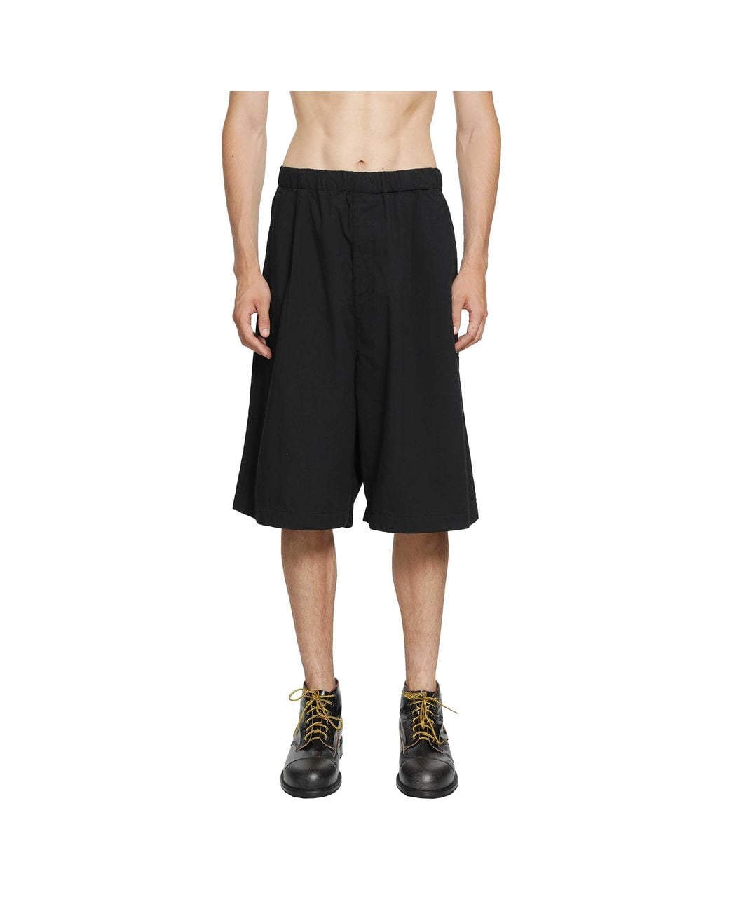 Undercover Black Printed Shorts for men