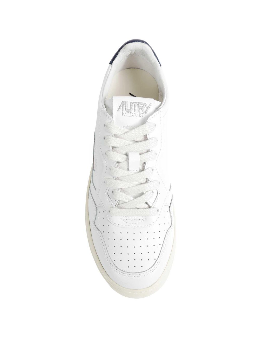 Autry White Medalist Low Sneakers