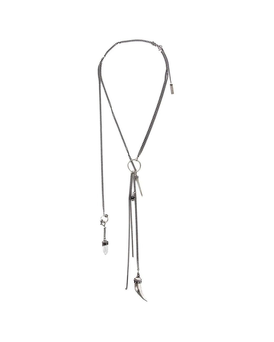 Ann Demeulemeester Metallic Ellsu Necklace for men